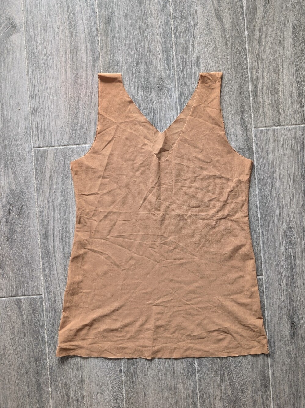 NEW Commando Whisper Weight Ultra Lightweight Undershirt Tank Top Beige SIZE M/L